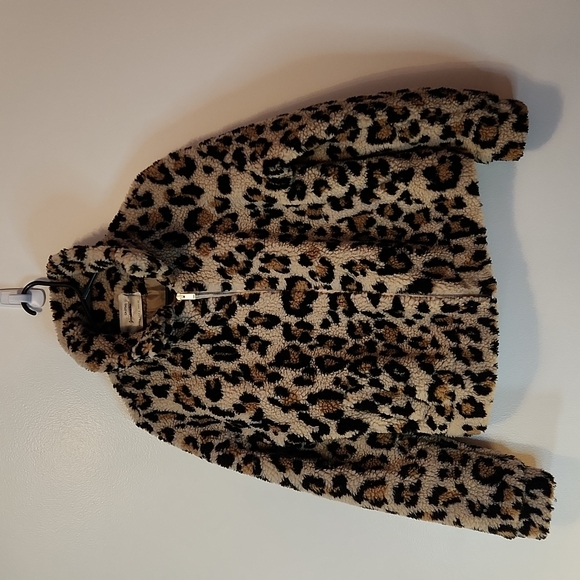 stradivarius Jackets & Blazers - STRADIVARIUS sherpa cropped leopard jacket